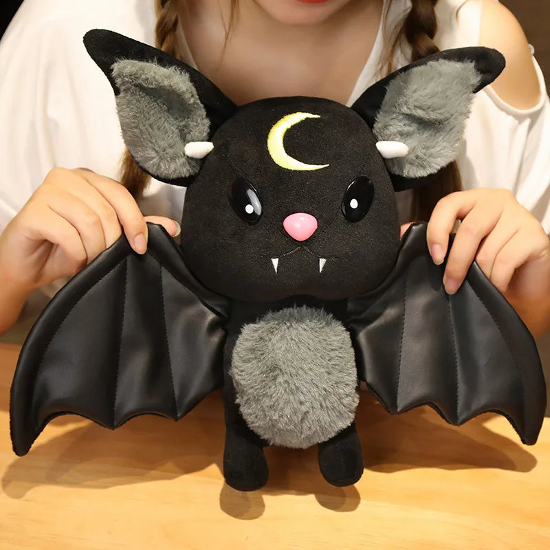 Cute Dark Series Bat Doll Halloween Simulated Plush Toys