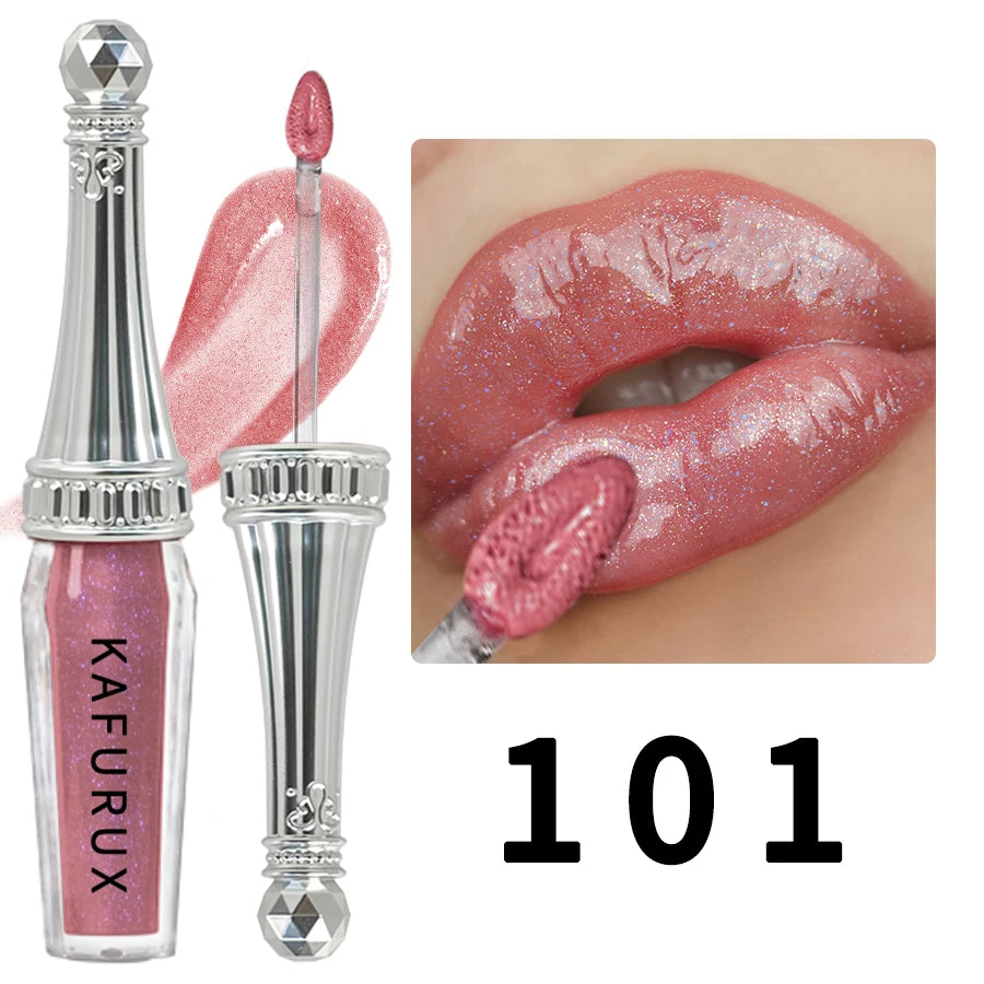 6 Colors Glitter Liquid Lipsticks Shimmer Shiny Lipgloss Pearlescent