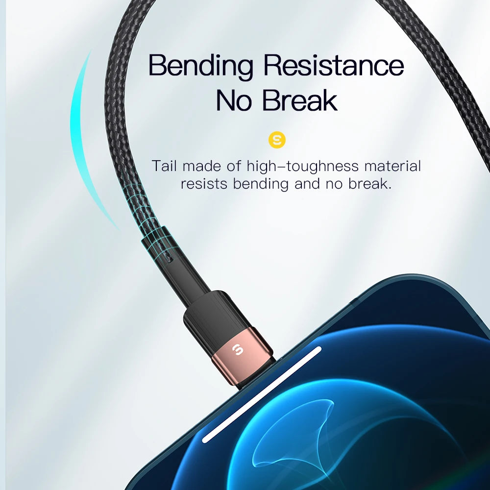 Essager USB Cable For Iphone14 13 12 11 Pro Max Xs Xr X SE 8 7 6 Plus
