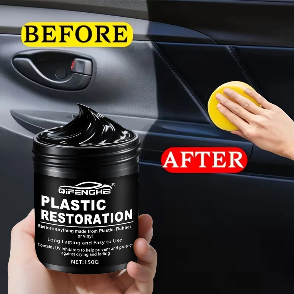 Car Plastic Restorer Polish Paste 150g - Tire, Interior & Bumper Shine & Protection