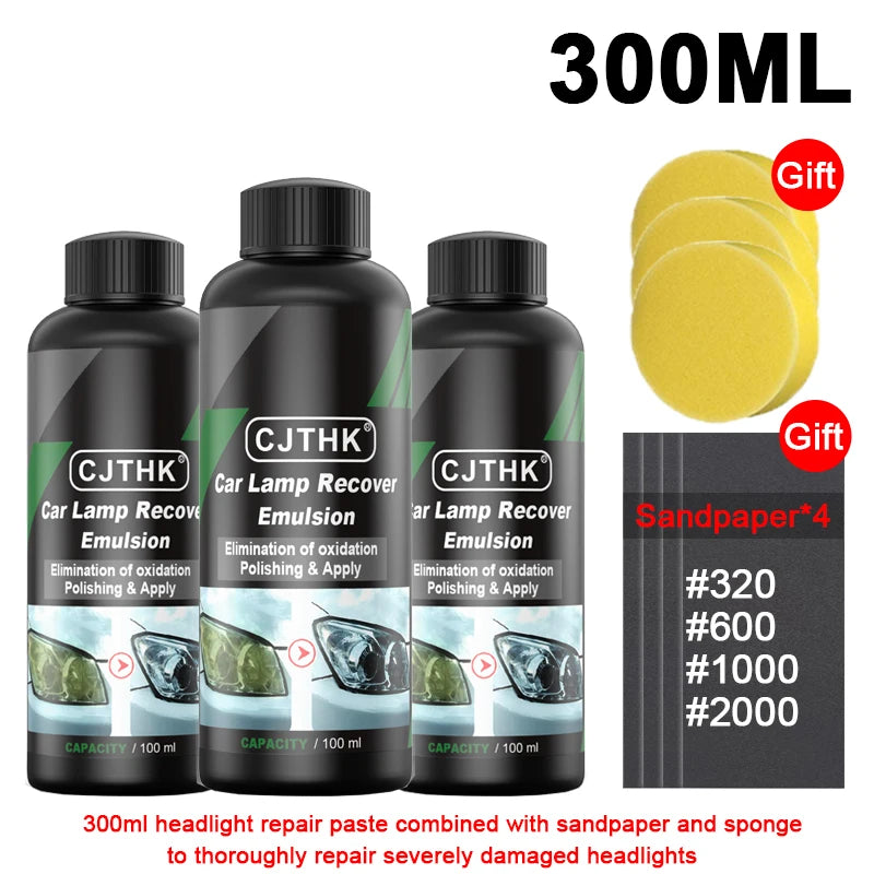 Car Headlight Restoration Polishing Kits Headlamp Scratch Remover Repair