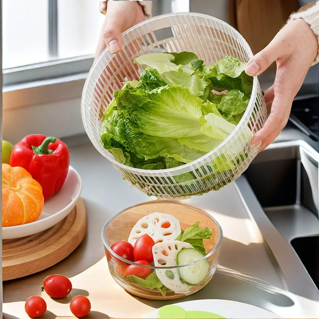 Multifunction Salad Spinner Lettuce Dryer Manual Vegetable