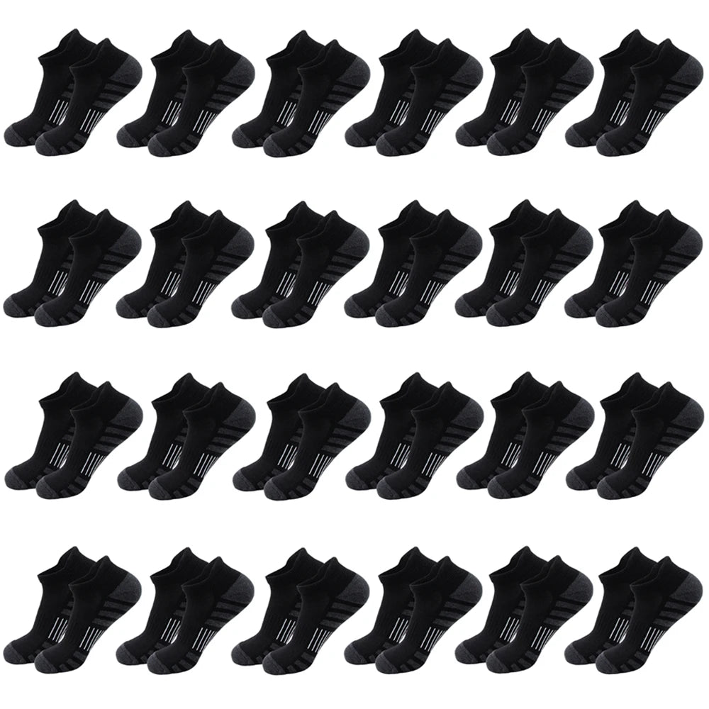 6/24 Pairs Cushioned Breathable Ankle Athletic
