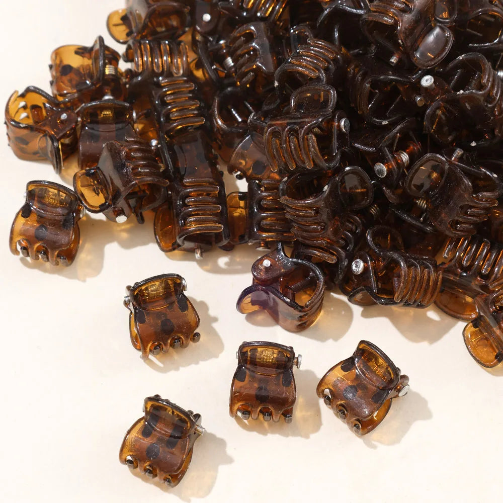 10pcs Practical Accessories Black Plastic Mini Hair Clips