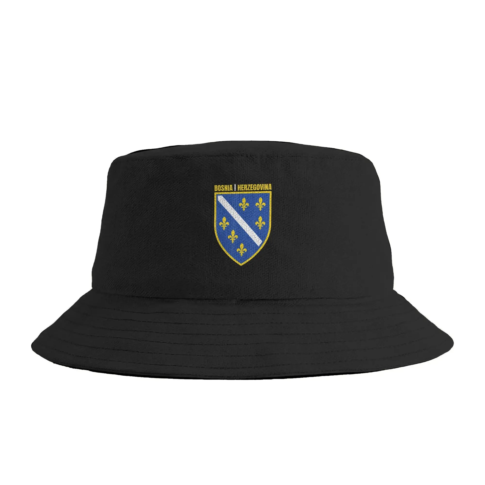 Bosnia Herzegovina Flag Bucket Hat  Streetwear Fisherman Caps Personality Vacation Sunscreen Hats For Unisex Funny Pattern Cap