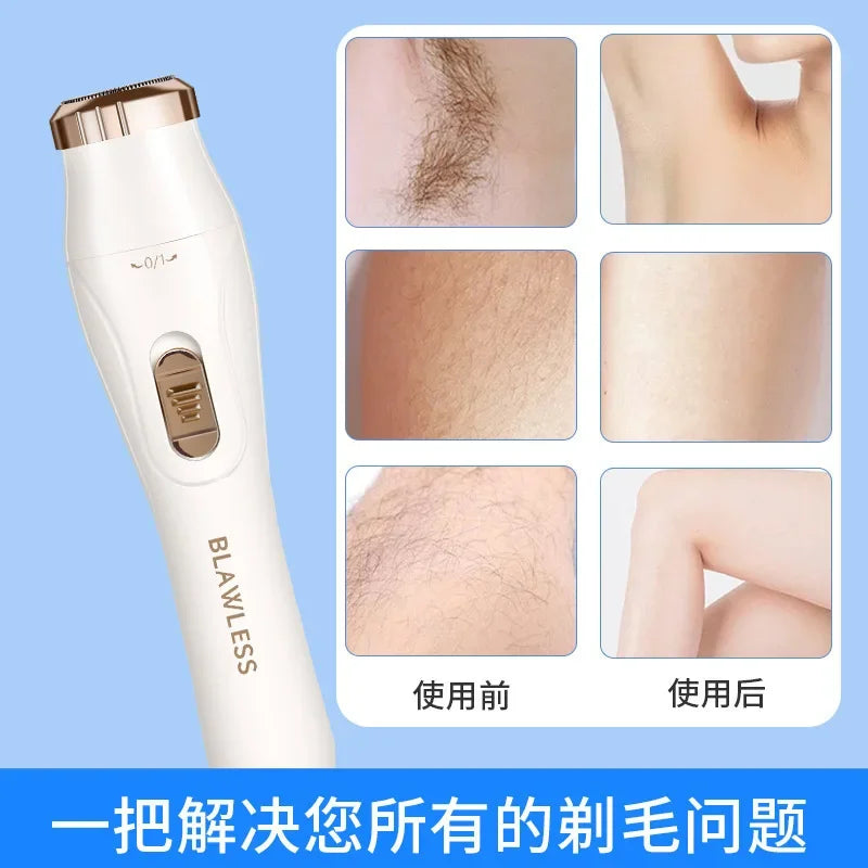 3 in1 Electric Shaver for Women Female Razor Bikini Trimmer Facial Shavers for Ladies Underarms Legs Portable Painless Epilator