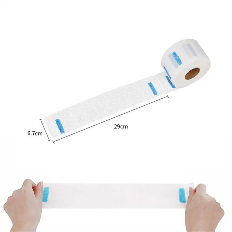 1/2/5 Rolls Neck Paper Adjustable Barber Dedicated Salon Hair Cutting