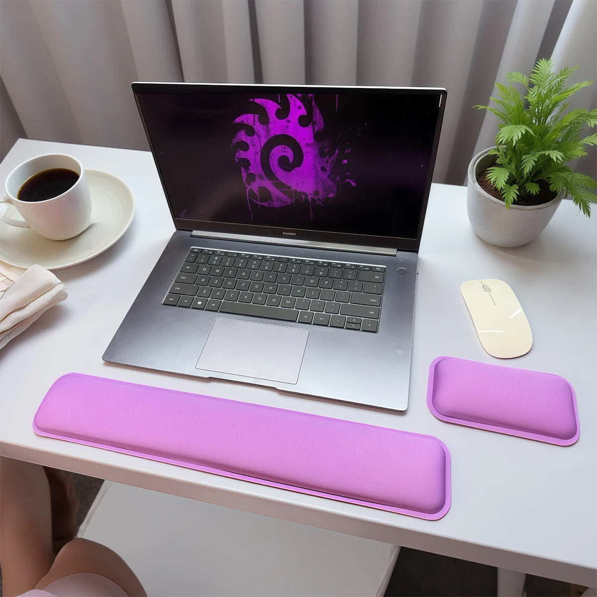 Wrist Rest for Keyboard and Mouse, Computer Ergonomic Wrist Support Pad
