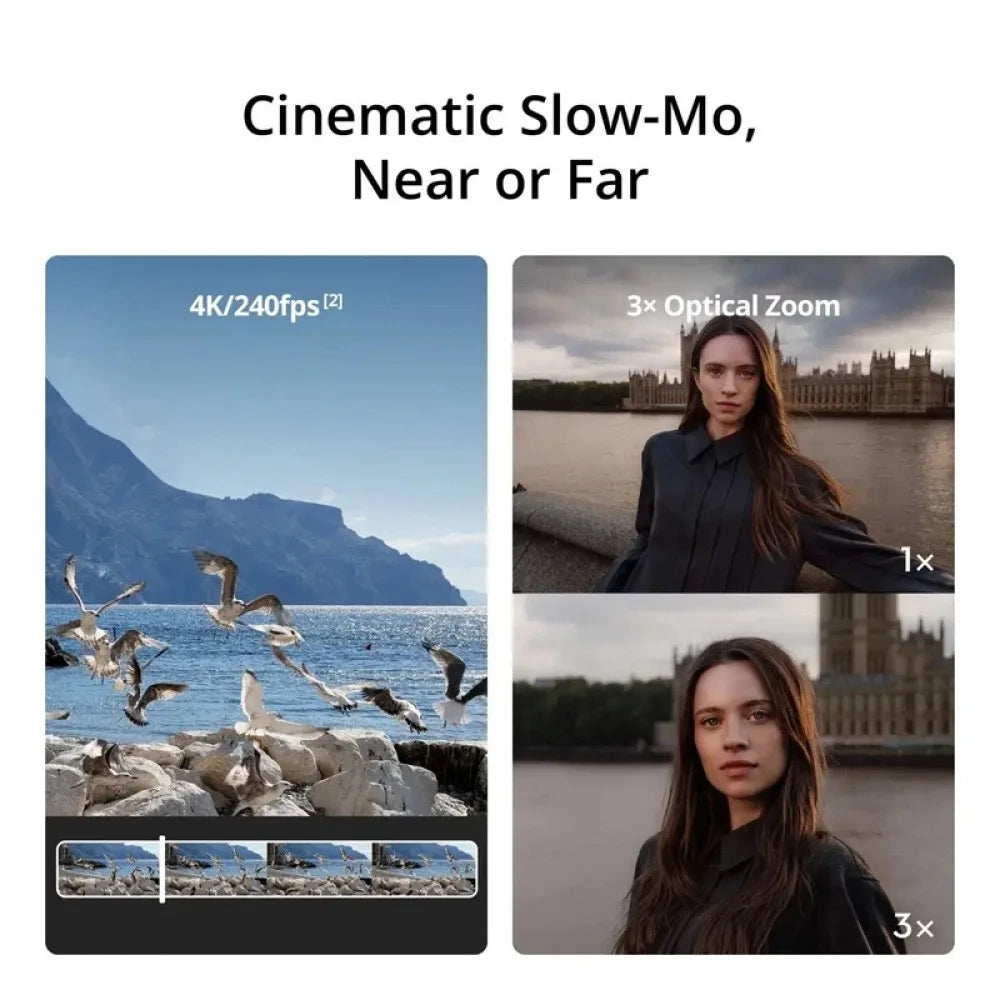 8K Vlog Recording Camera Pocket 4P Dual Cameras Cinematic Shots Near & Far