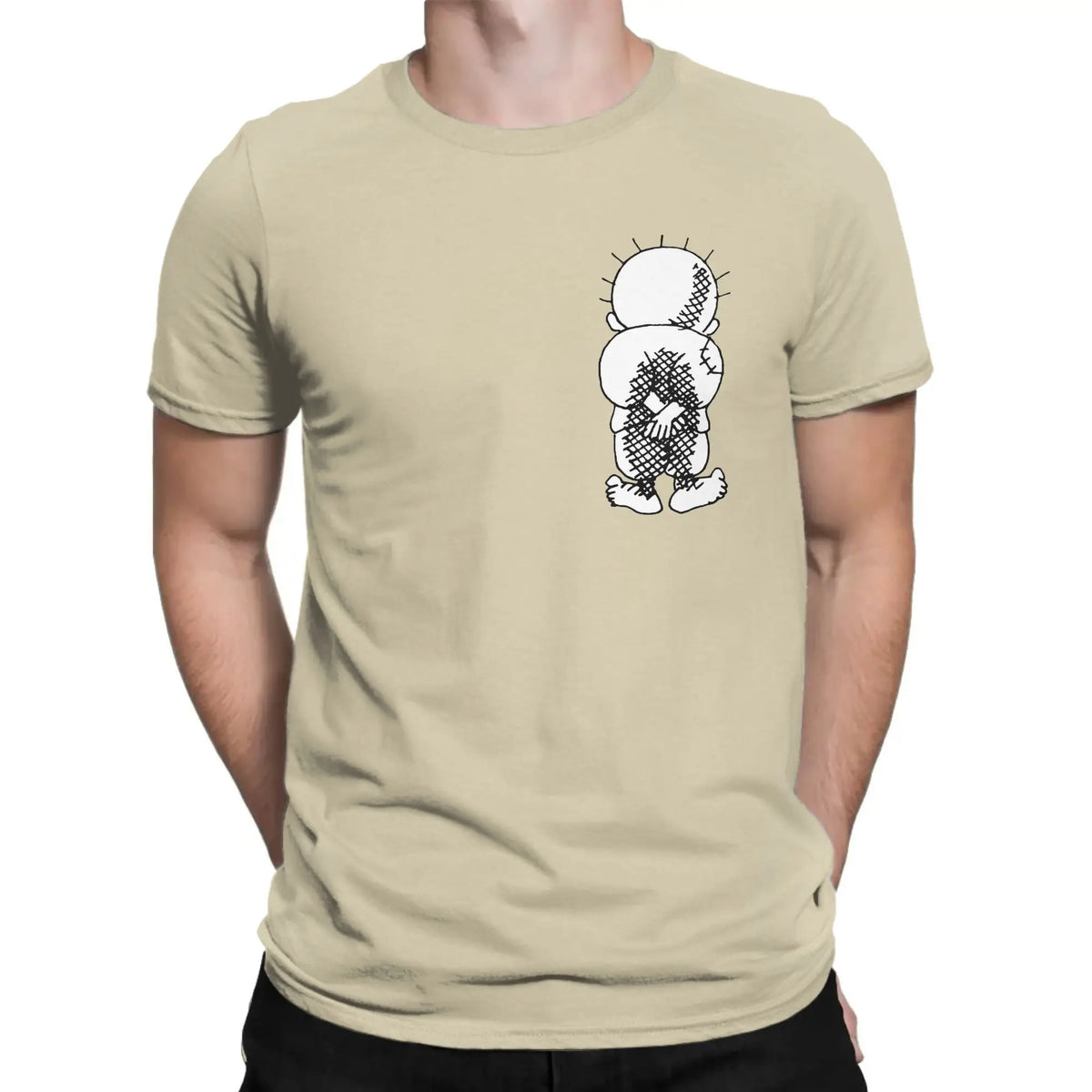 Men T-Shirt Palestine Handala National Symbol Funny Pure Cotton Tees Short Sleeve  T Shirts Round Neck Tops New Arrival