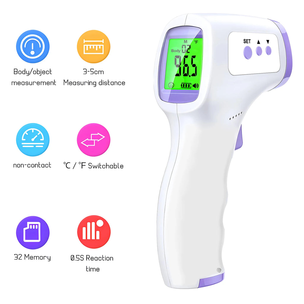 Digital Infrared Forehead Thermometer LED Non-Contact