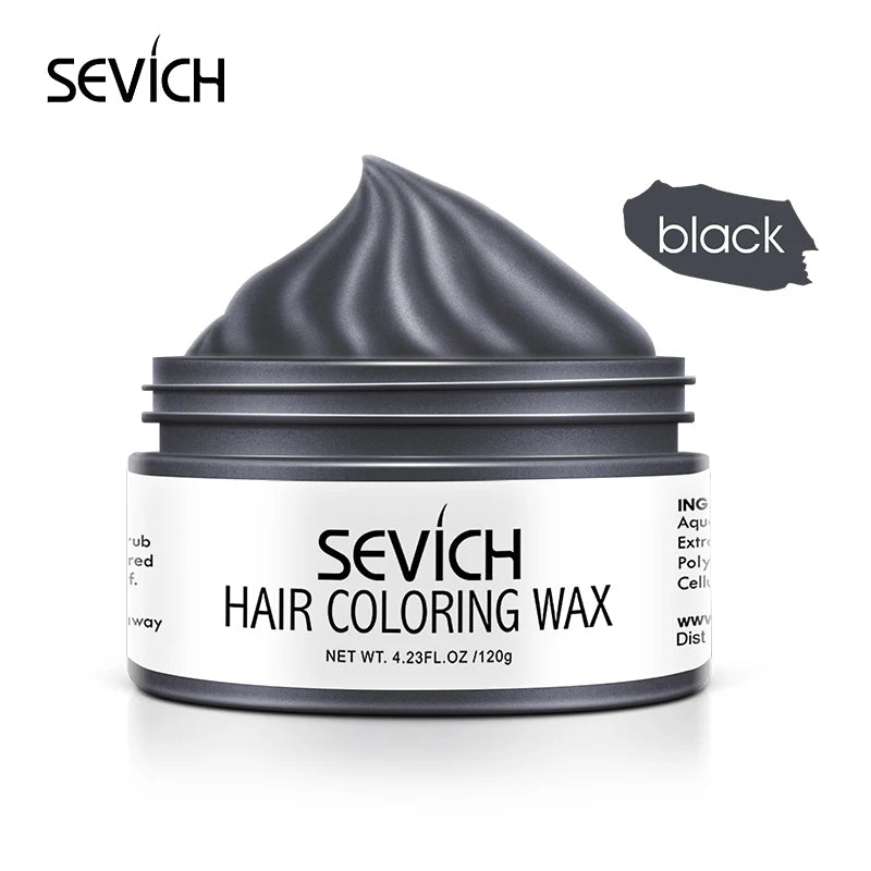 SEVICH DIY Hairs Dyed Mud Hair Colour Wax Easy To Wash Long Lasting Dye for Eyebrow Beards Coloring Temporary Hair Colour Cream
