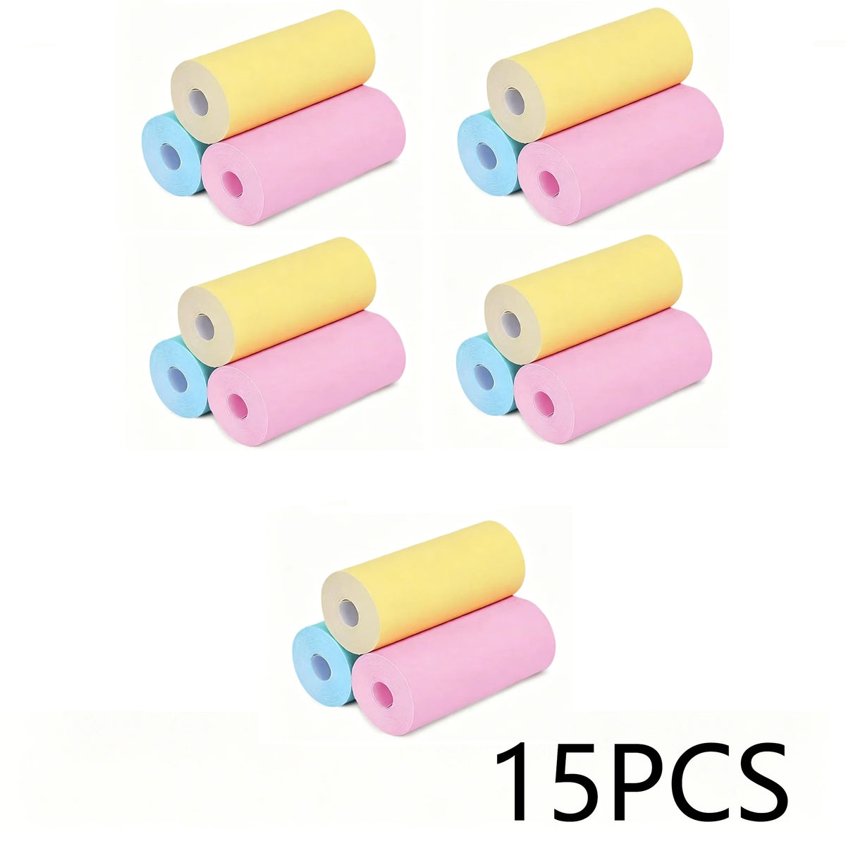 3-50Rolls 57x25MM Thermal Paper Color Children Camera Instant Print