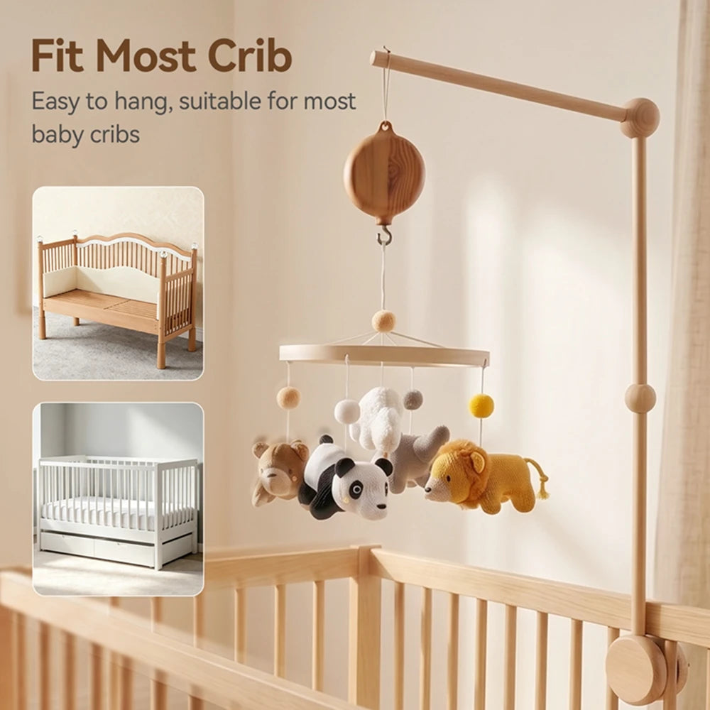 Baby Rattle Toys 0-12 Month Newborn Mobile Crib Musical Music Box Bed Bell