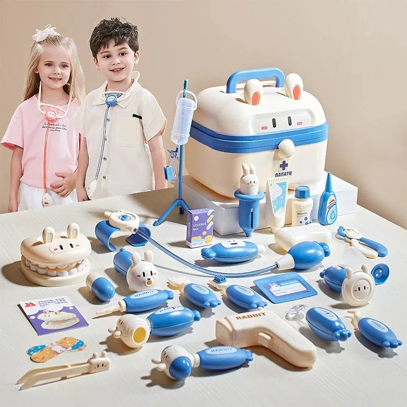 Nana Rabbit Doctor Playset – Nurse Pretend Play with Stethoscope Injection Toy for Baby Interactive Role-Play