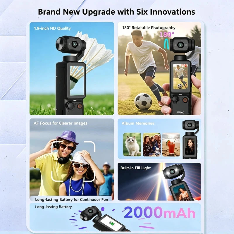 Lenovo 4K HD WiFi Sports Wearable Camera and Vlogging