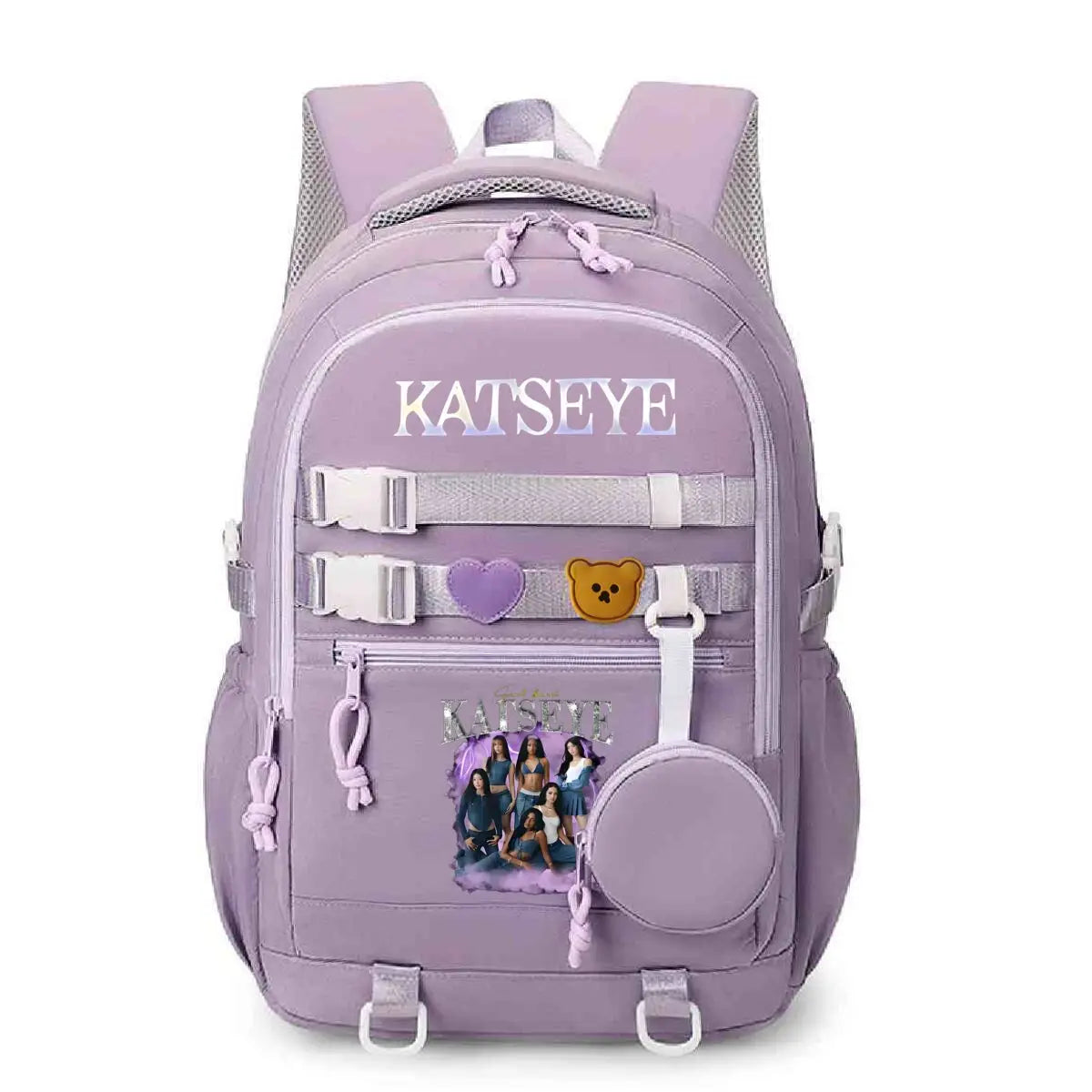 Y2K Girl Group Katseye Graphic School Backpacks for Women Girls