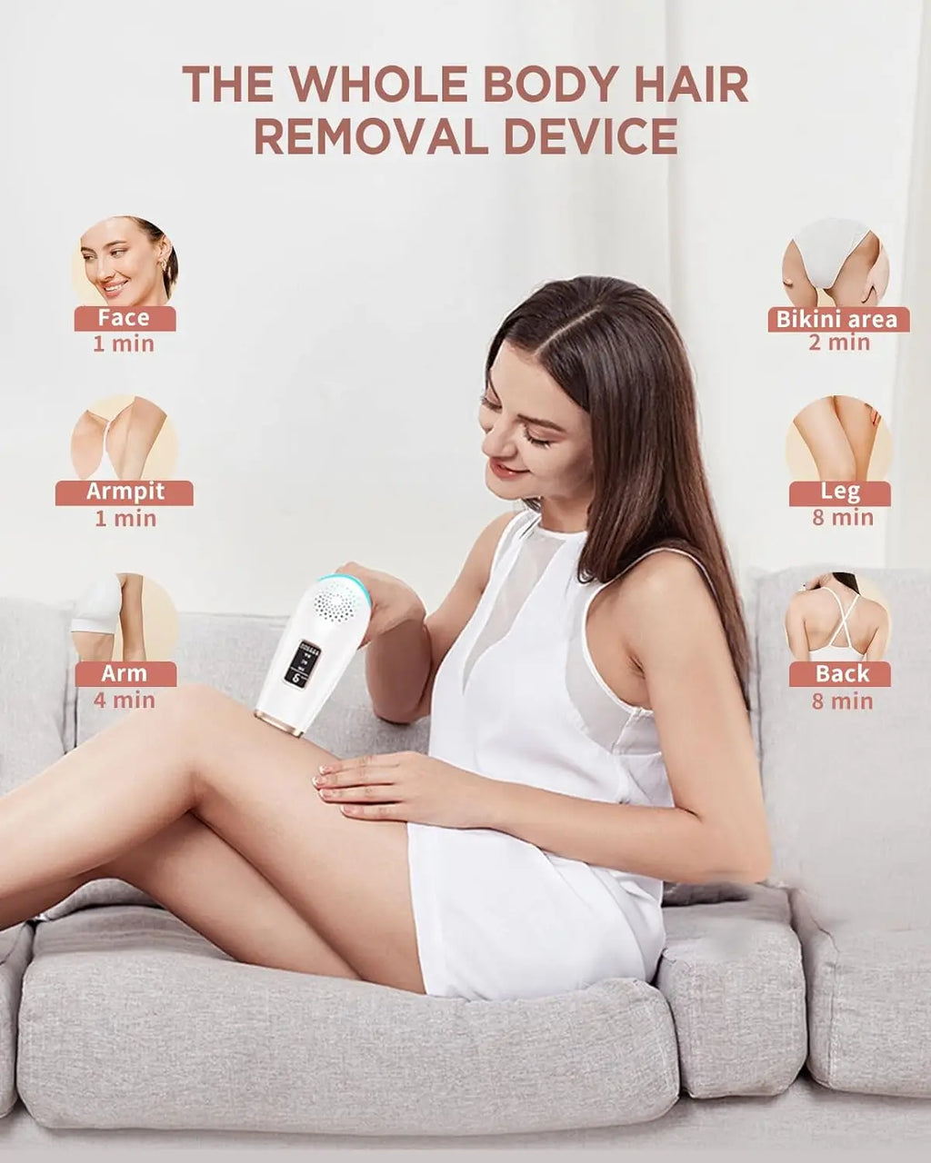 999900 Flashes IPL Hair Removal Safe Permanent Painless Epilator