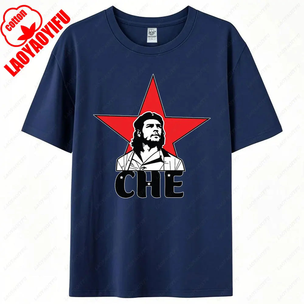 Che Guevara Shirt Rebel Cuban Shirt Guerrilla Revolution TShirt Casual Short Sleeve Men High Quality Tee Cotton Loose Tops