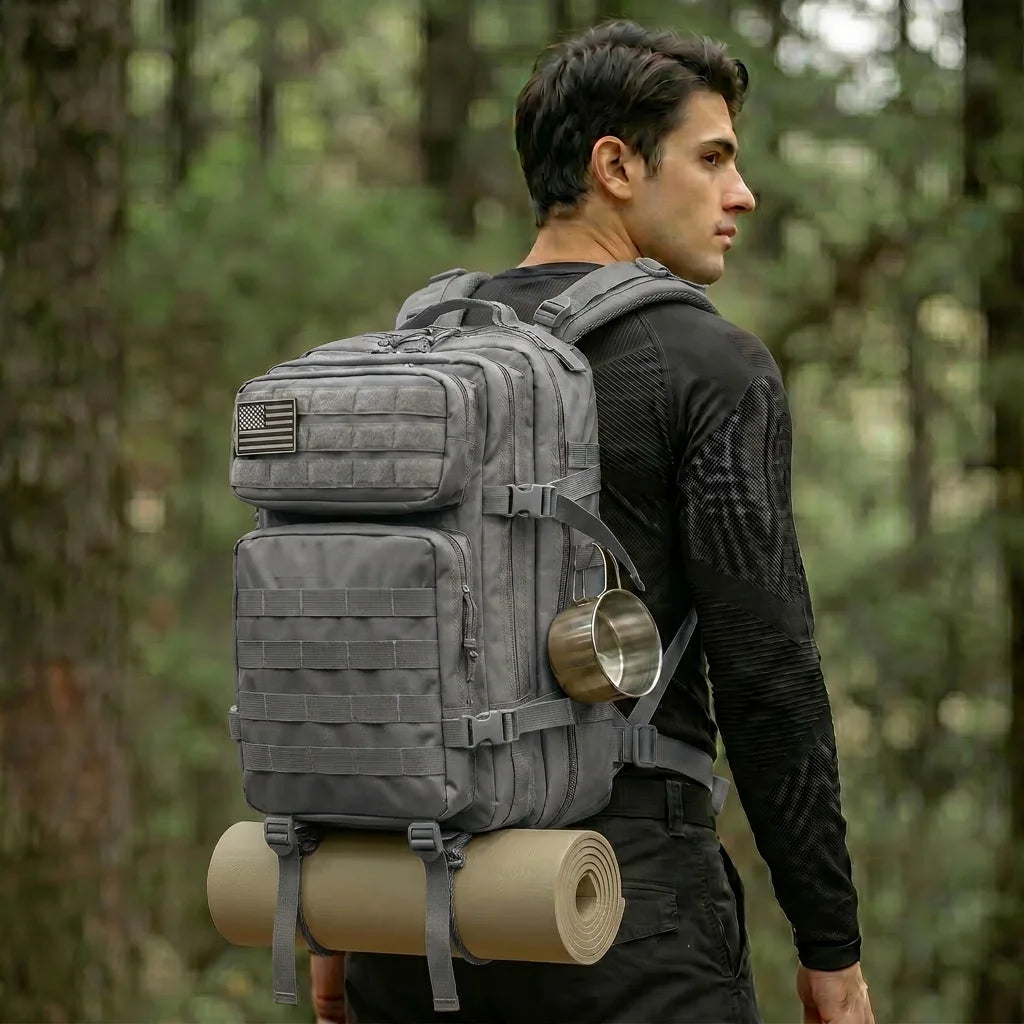 45L Tactical Travel Backpack Molle Storage Bag Large Capacity