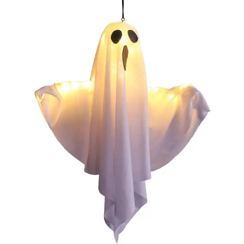 Halloween Glowing White Ghost LED Hanging Ghosts Horror Props