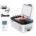 SucceBuy 15L Small Fridge Portable Car Freezer 12V/24V Mini Refrigerator Compressor Cooler for RVs Traveling Camping Outdoor