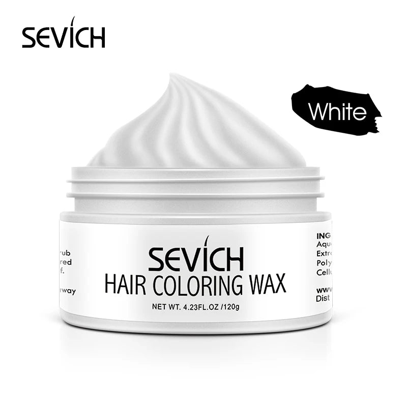 SEVICH DIY Hairs Dyed Mud Hair Colour Wax Easy To Wash Long Lasting Dye for Eyebrow Beards Coloring Temporary Hair Colour Cream