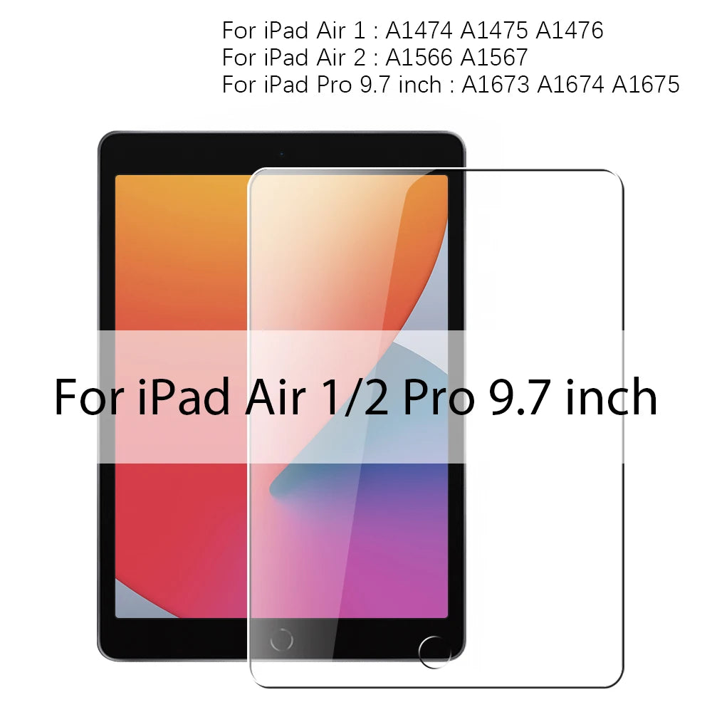 Tempered Glass Screen Protector For iPad A16 Air 13 11 5 4 M3 2025 10th Generation For iPad Pro 12.9 M4 M2 9th 7th Mini 6 7 Film