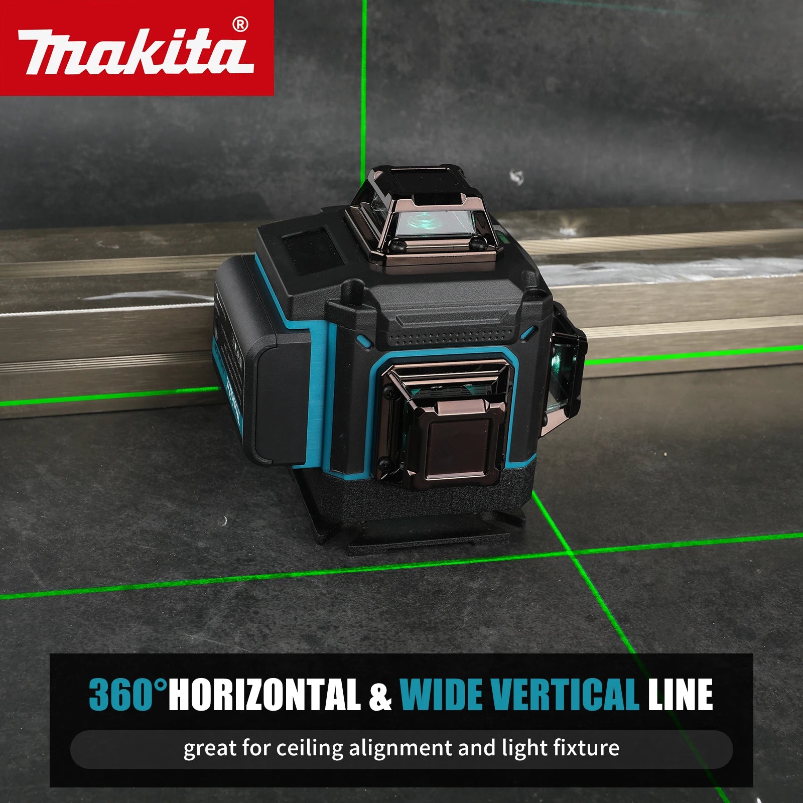 2026 Makita new digital 360-degree X4 16-line (4D) outdoor laser level self-leveling vertical cross-line laser