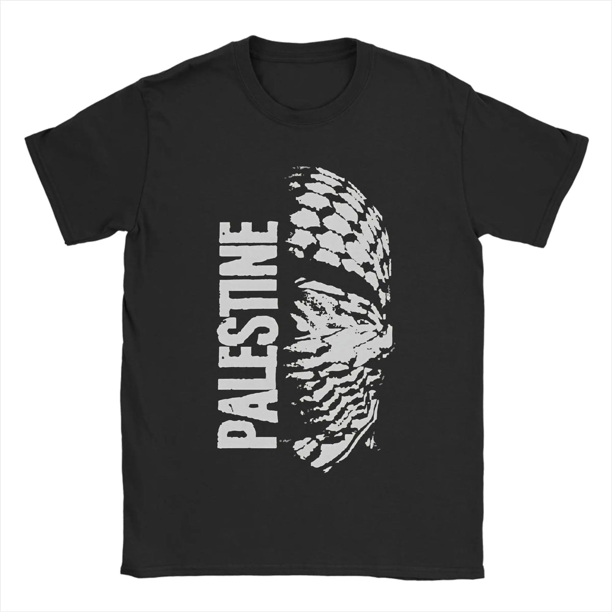 Men's Palestine Map  T Shirts  Cotton Clothing Novelty Short Sleeve Crewneck Tee Shirt Plus Size T-Shirts