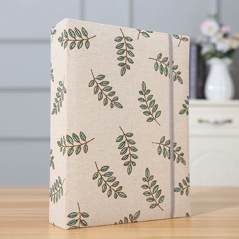 200pcs 6-inch Fabric Photo Album Creative Large Capacity Interleaf Type Family Album Children Growth Memorial Booklet