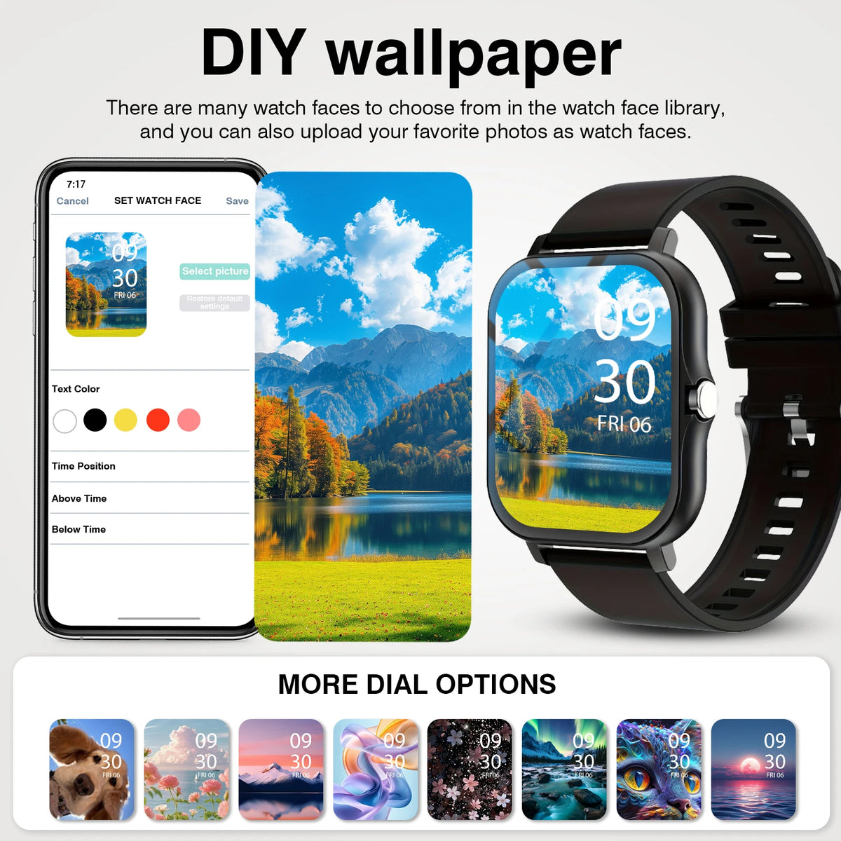 [Smart Watch For Men/Women] Jinmiyun HOT 1.83-Inch Smart Watch