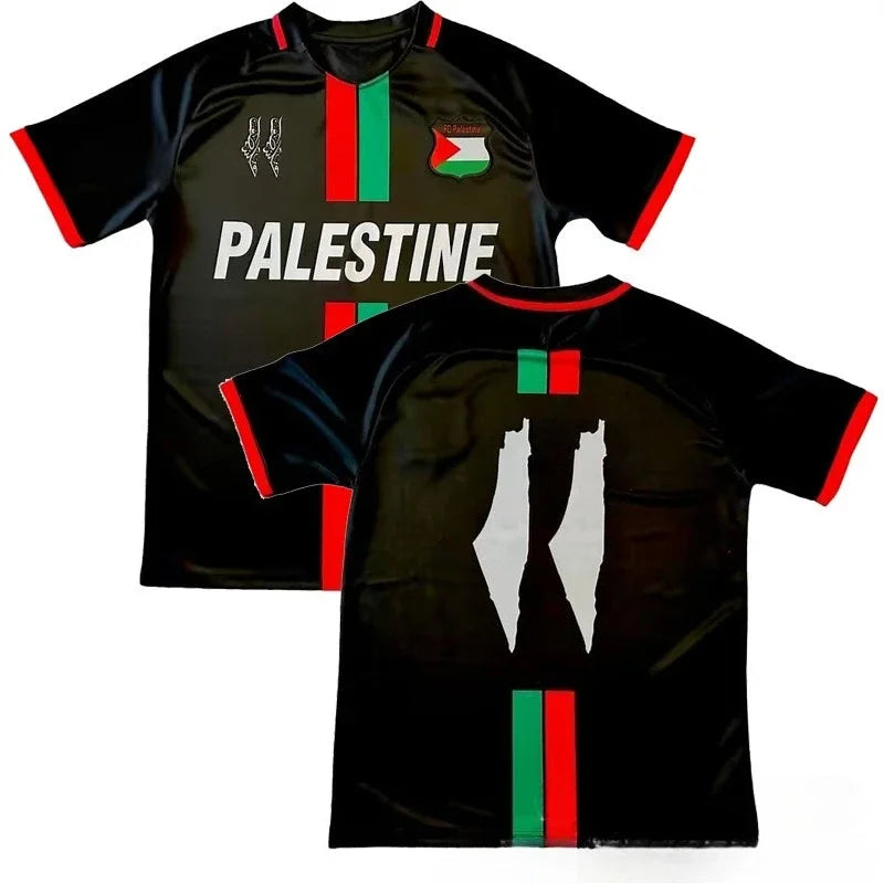 2025 new 3D printed Palestinian football jersey, T-shirt for men and women,