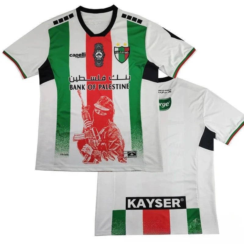 2025 new 3D printed Palestinian football jersey, T-shirt for men and women,