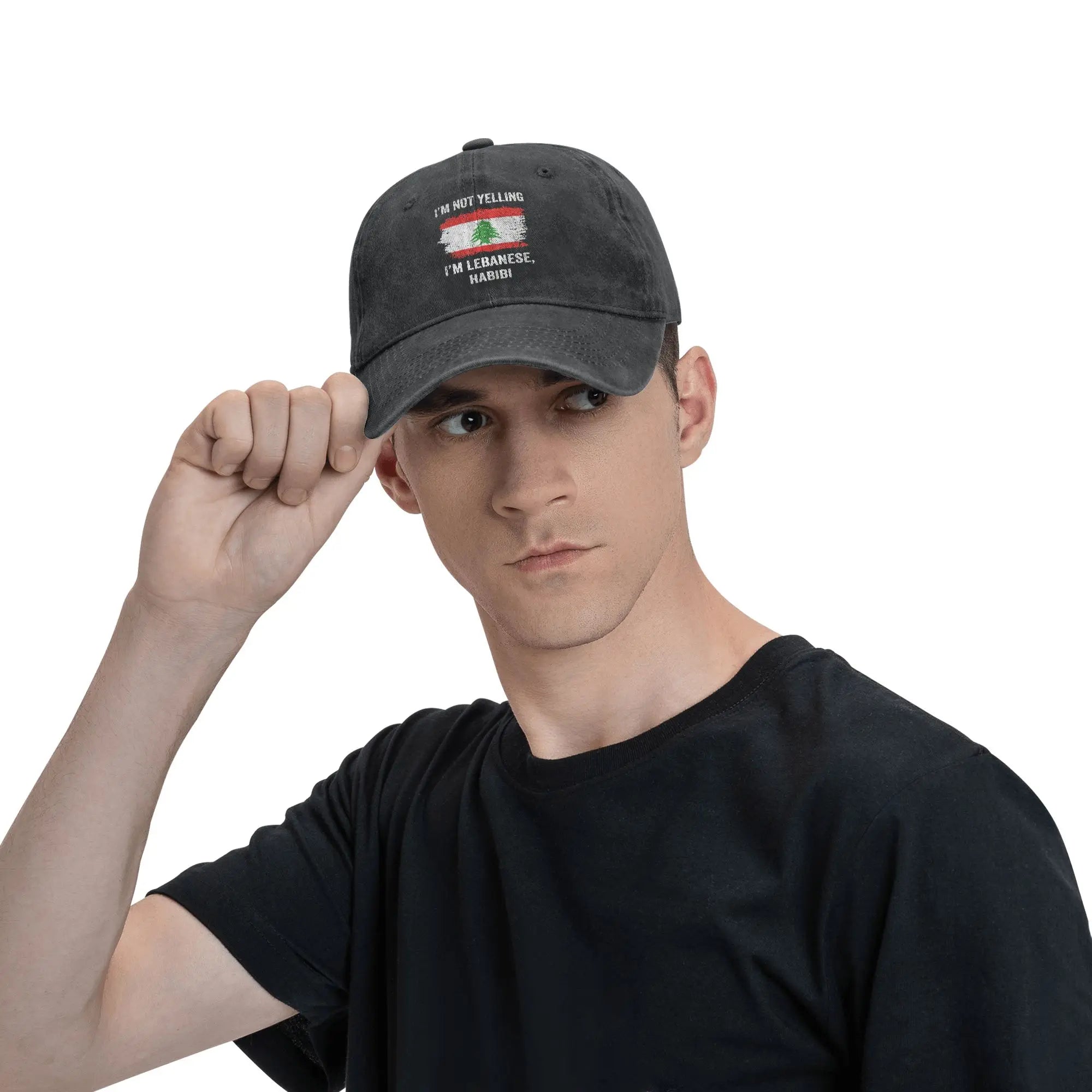 I‘m Not Yelling I’m Lebanese Habibi Funny Lebanon Native Casual Baseball Cap Summer  Trucker Hat Dropshipping Kpop Snapback Cap