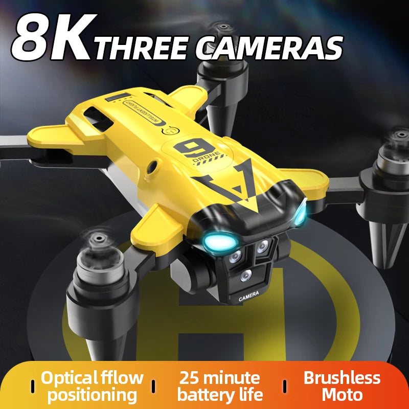 New B9 Pro RC Drone 4K 1080P Wide Angle Dual HD Camera Foldable Quadcopter WiFi FPV Altitude Hold