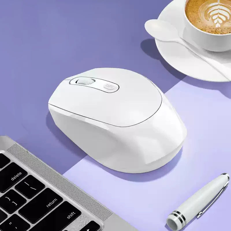 Wireless Mouse Battery Gamer Mouse Dual Modes Bluetooth-compatible 2.4G