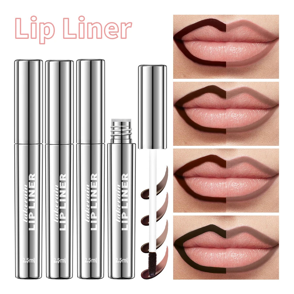 4 Colors Peel Off Lip Liner Waterproof Transfer-proof Lipstic Tattoo Waterproof