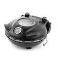 Klaif Electric Pizza Maker 420℃ 1200W 5 Separate Dual Temperature Levels Flame Resistant Stone Plate 12inch Pizza Oven 10Minute