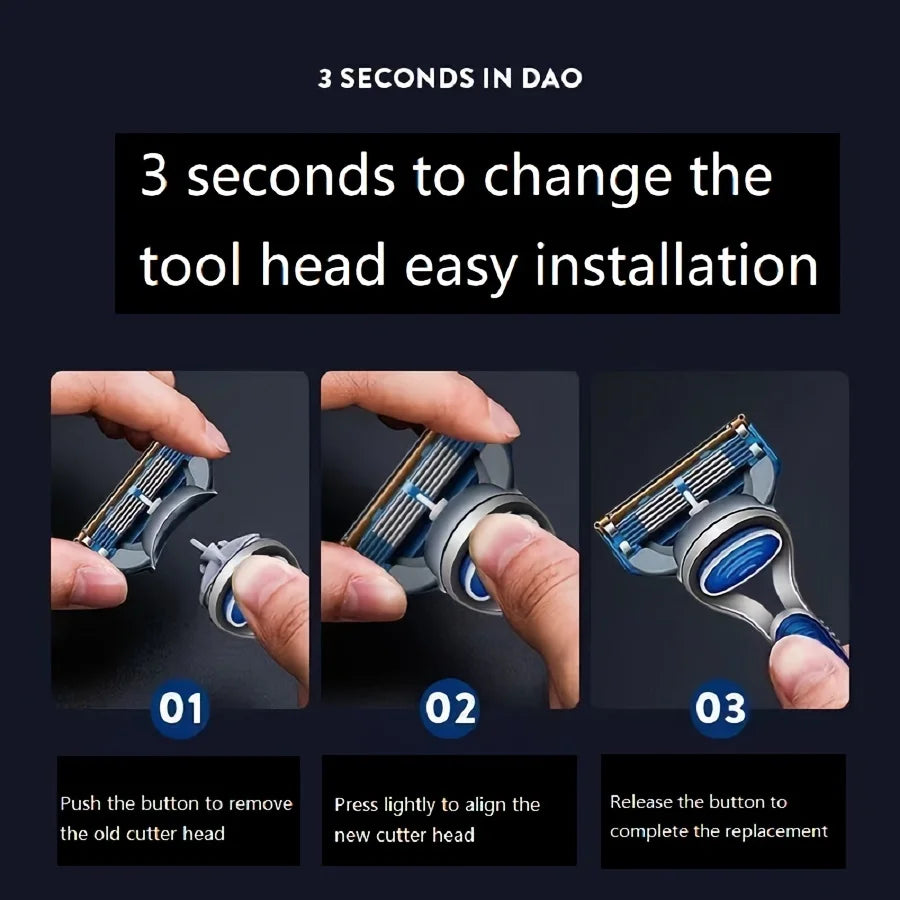 4/12/16 Pcs 5-layer Men's Razor Fusion Pro Power Shaving Shaver Male Face Beard Hair Trimmer 5 Layer Blades Replacement Refills