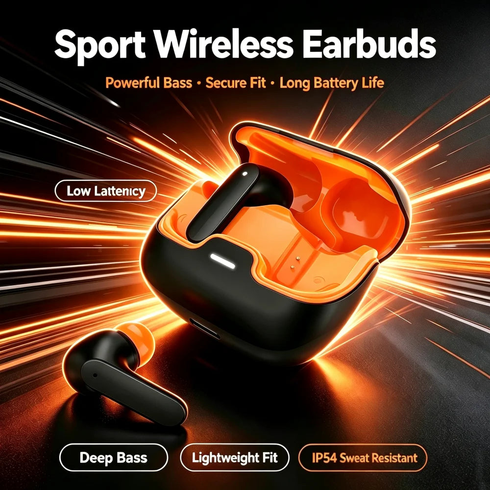 Bluetooth 5.4 TWS Wireless Bluetooth Earphones