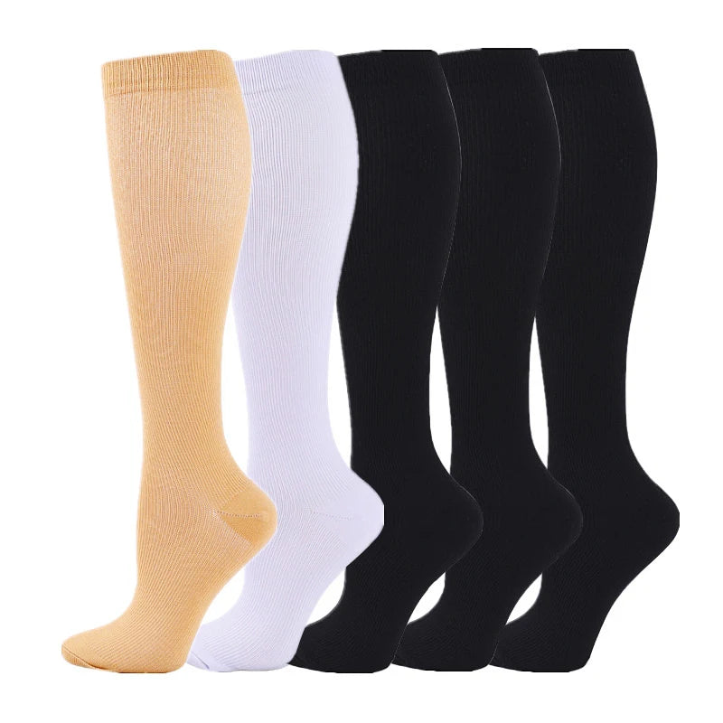5 Pairs Compression Socks Women Medical Varicose Socks