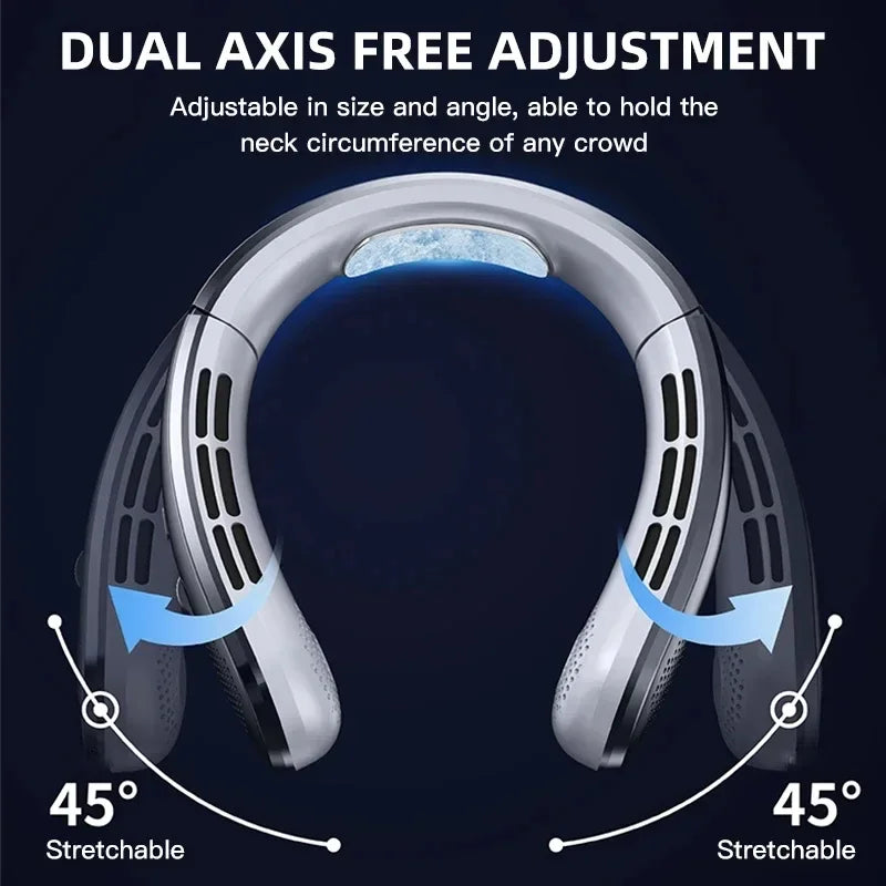 8000mAh USB Hanging Neck Fan Portable Bladeless