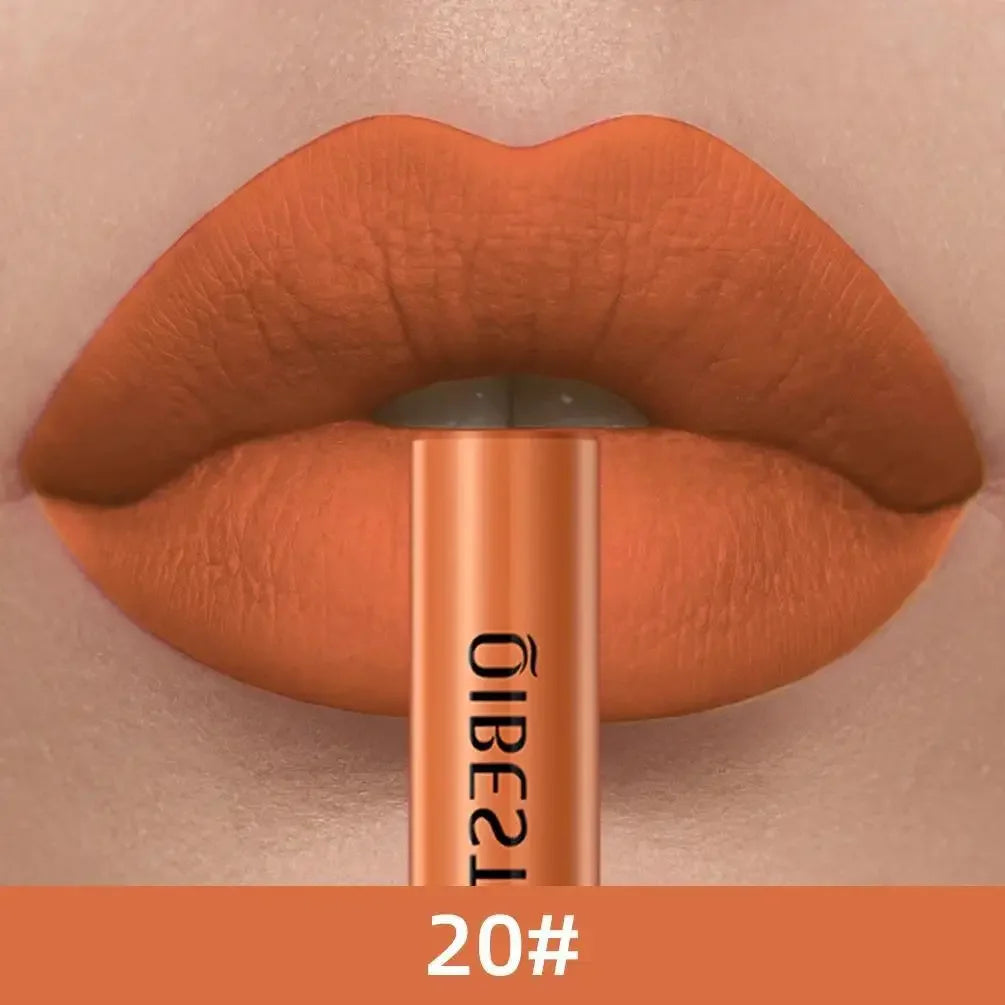 1 PC matte lipstick, non stick to cup, waterproof and long-lasting