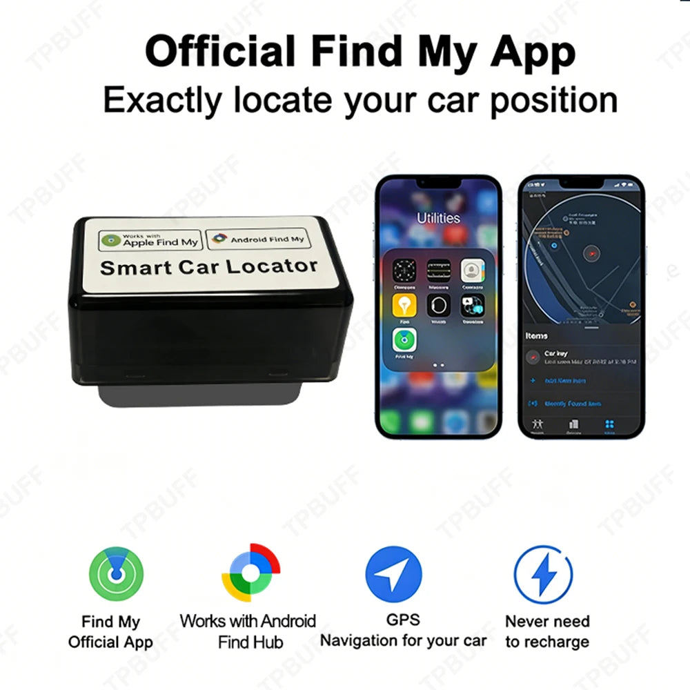 Dual System Android & IOS Google Find My car OBD for iPhone Compatible with all car OBD locators Monitoring tracker Vehicle anti