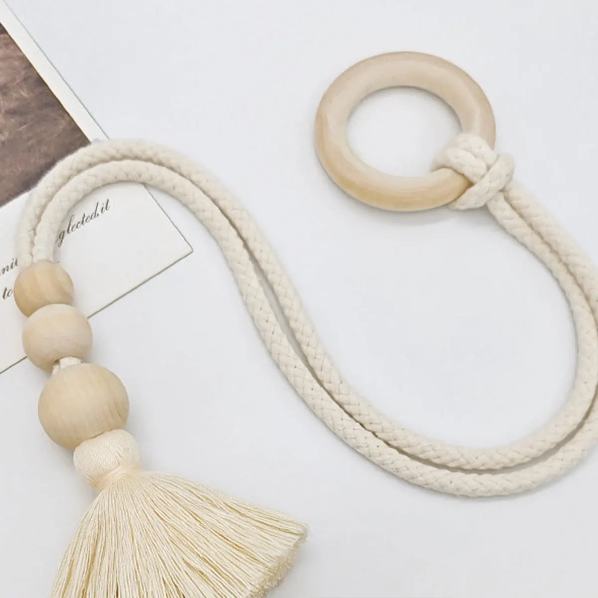 Earthy Tone Layered Tassel Curtain Tie Backs