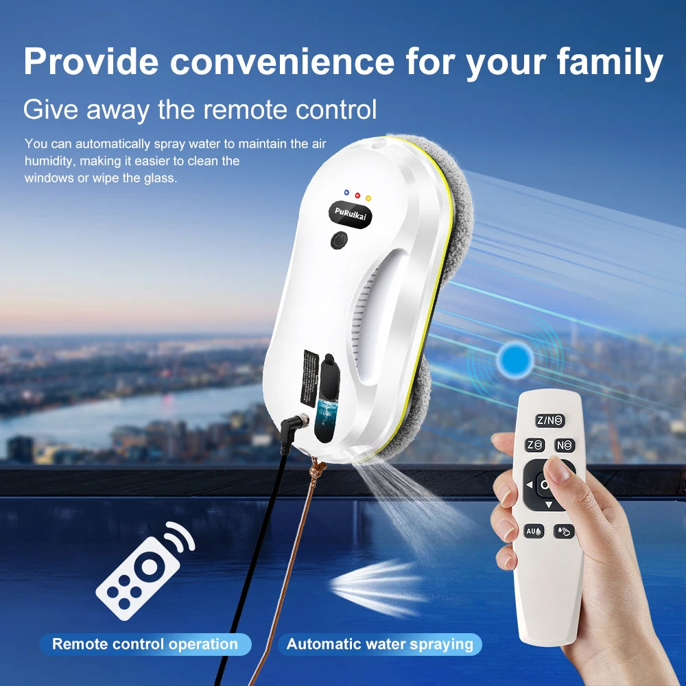PuRuiKai Household Window Automatic Water Spray Cleaning Robot.