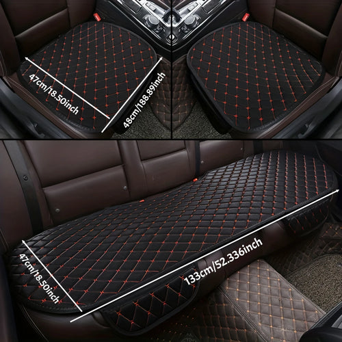 3Pcs Car Seat Cover Universal Car Seat Cushion Breathable Comfort Car Seat Protector Pad Car Interior Accessories