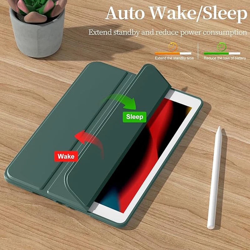 Smart case For iPad 7th 8th 9th Gen 10.2 iPad Air 11 M4 11th A16 11 pro 11 12.9 13 2 3 4 9.7 Cover iPad Air 5 10th 10.9 Funda