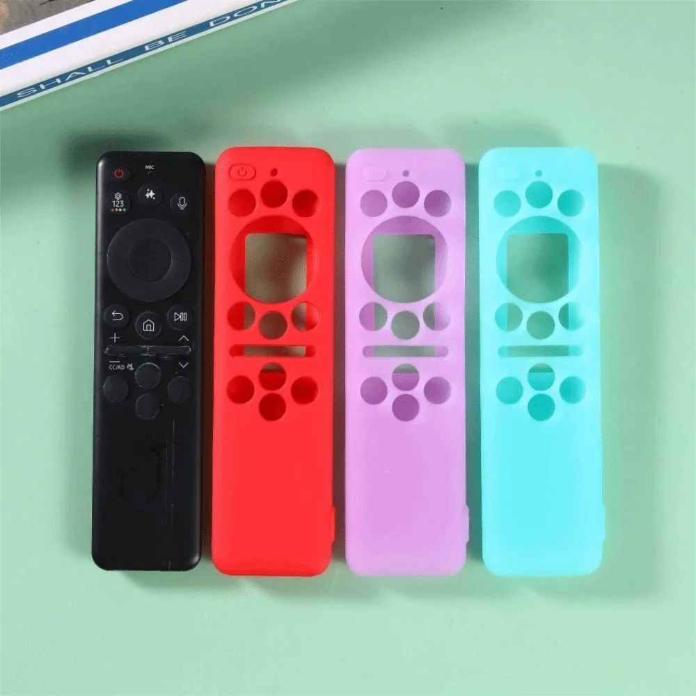 Silicone Remote Control Case Protector with Lanyard Protective Cover Anti-fall Soft Shell for Samsung BN59-01480A/BN59-01480L